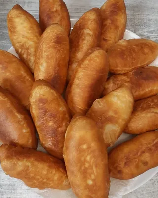 Дрожжевые жареные пирожки с картошкой и печенью - рецепт автора Елена  Бессарабова