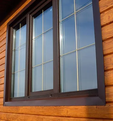Ламинированное окно и откосы золотой дуб - Окна на Дом (Тверь)