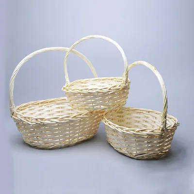 Купить Корзина плетеная (ива) с откидной ручкой, 22*22*12см, цвет сиреневый  оптом в Минске, Гомеле, Могилеве, Витебске, Гродно, Бресте