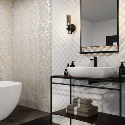 Керамическое панно - Фотоплитка - Бамбук для ванной комнаты TM Pavlin Art |  homify