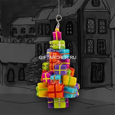 Image Christmas Christmas tree Box Gifts Balls 3840x2400
