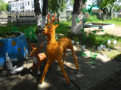 Поделки из монтажной пены для сада фото фотографии