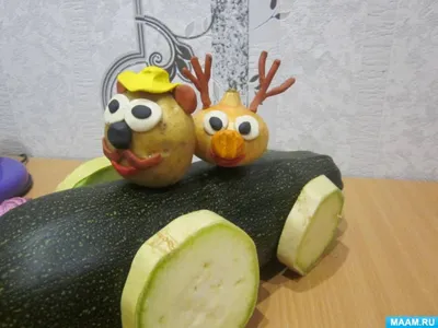 Поделки для детей и взрослых on Instagram: \"Смешарики из овощей\"