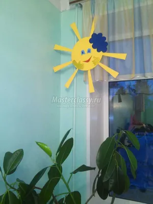 Поделка из потолочной плитки \"Солнышко\". Мастер-класс