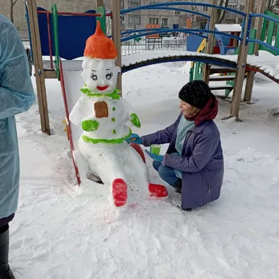 Снежный городок эколят «Зимние фантазии» | МДОУ \"Детский сад  комбинированного вида №110\"