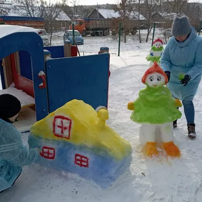 Снежный городок эколят «Зимние фантазии» | МДОУ \"Детский сад  комбинированного вида №110\"