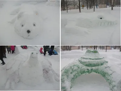 Снежные постройки всей семьей! — Новости