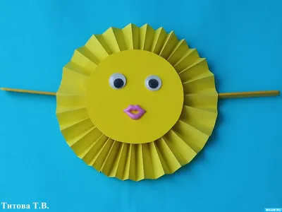 Солнышко поделка на Масленицу. Мастер класс для детей - YouTube