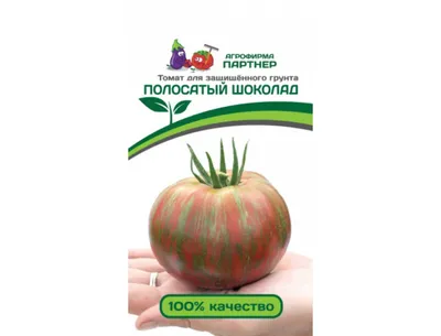 Семена Партнер Томат ПОЛОСАТЫЙ ШОКОЛАД (5шт) 2-ной пак. Купить семена  почтой в интернет-магазине недорого.