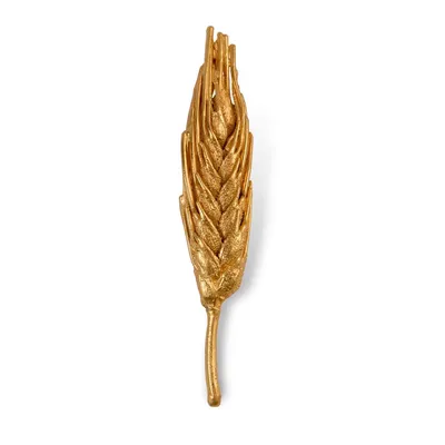 Брошь Колос пшеницы в золоте - La Vie En