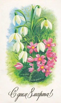 Советские весенние открытки - 73 фото