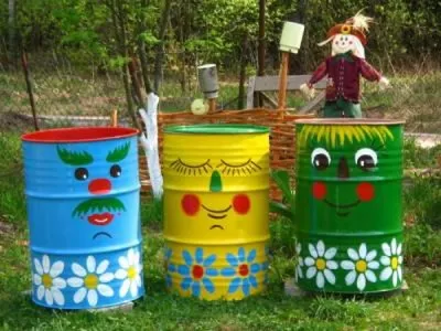 Рисунки на бочках для дачи (72 фото) » НА ДАЧЕ ФОТО