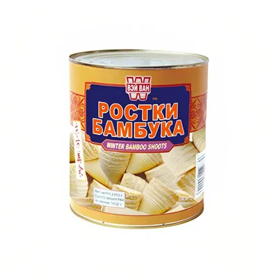Ростки бамбука маринованные MADAME WONG, 1000 г