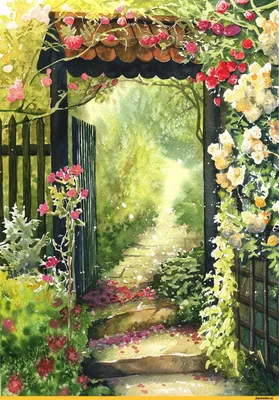 Traditional art :: красивые картинки :: JoaRosa :: розы :: сад / картинки,  гифки, прикольные комиксы, интересные статьи по теме.