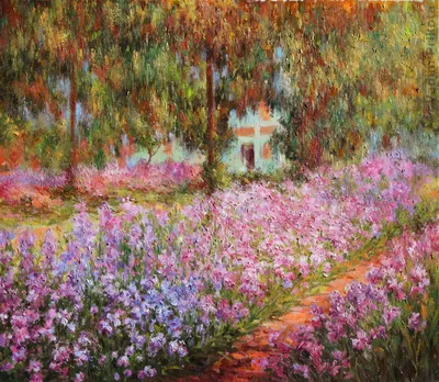 Клод Моне - Сад художника в Живерни. Холст, масло.