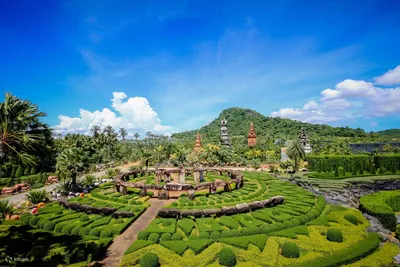 Тропический парк Нонг Нуч в Паттайе, Таиланд, Азия.