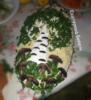 Праздничный, нарядный салат \"Белая берёза\". \"Кусочек весны\" на зимнем,  новогоднем столе. | Вкусно и интересно | Дзен