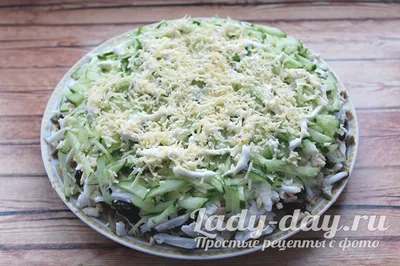Салат белая береза с курицей - 82 photo