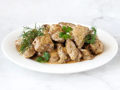 Салат с печенью морковью и луком - 83 photo