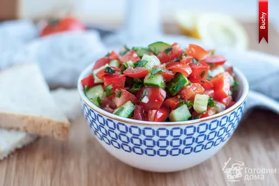 Салат из запеченных овощей под крем-соусом – кулинарный рецепт