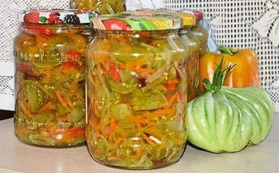 САЛАТ НА ЗИМУ ИЗ ЗЕЛЕНЫХ ПОМИДОР! ПАЛЬЧИКИ ОБЛИЖЕШЬ! | Вкуснейшая простота  | Дзен