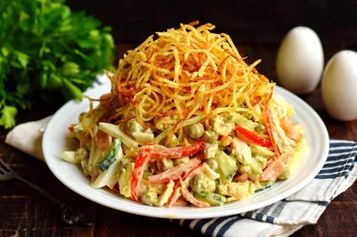 Вкусный овощной салат с картофелем пай - вегетарианим вкусно |  HandMade39.Ru | Дзен