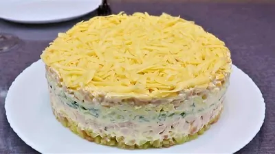 Салат с курицей и кукурузой на праздничный стол