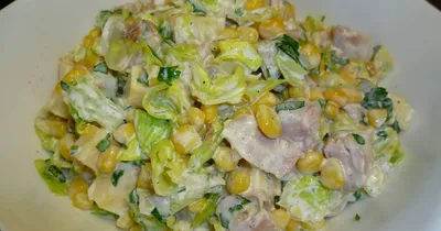 Салат из курицы с огурцом и кукурузой рецепт – Китайская кухня: Салаты.  «Еда»