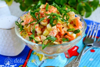 Хрустящий салат с курицей и овощами - пошаговый рецепт с фото на Повар.ру