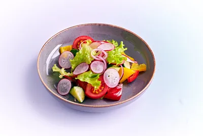 Летний салат из овощей и фруктов рецепт с фото пошагово - PhotoRecept.ru