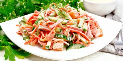 Салат с корейской морковью и кукурузой - рецепт автора Анастасия Амбассадор