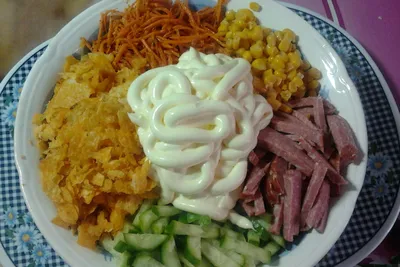Вкусный салат с крабовыми палочками и корейской морковью — БРОДИЧ