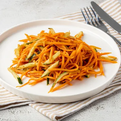 Салат с говядиной, кукурузой и корейской морковкой рецепт с фото пошагово -  PhotoRecept.ru