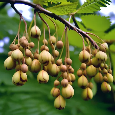 Крупным Планом Растут Семена Китайского Ясеня Ailanthus Altissima —  стоковые фотографии и другие картинки Cluster Amaryllis - iStock