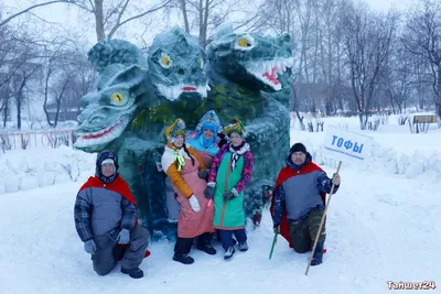 Снежные постройки на участках