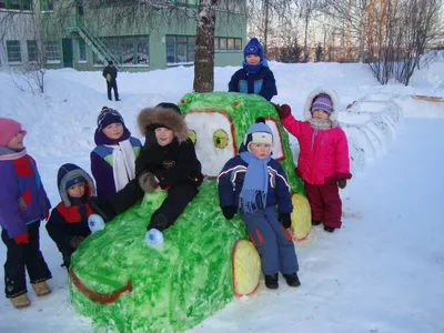 Участие в городском конкурсе снежных фигур «СНЕЖНАЯ СКАЗКА». / События /  Садик / Детский сад №3 г. Вязьма