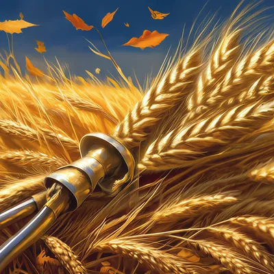 Сноп пшеницы изолирован на белом :: Стоковая фотография :: Pixel-Shot Studio