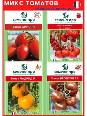 СЕМЕНА ПРО Набор семян томатов , помидор для теплицы открытого грунта