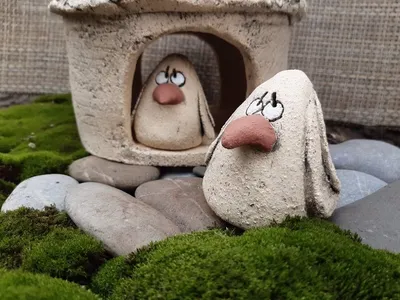 Фигурки для сада Скворечник с птичками