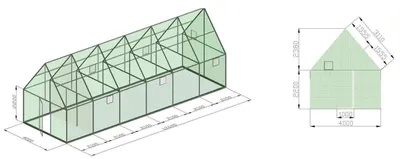 Теплица домиком из поликарбоната: своими руками, чертежи, как покрыть