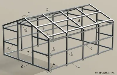 Теплица своими руками из профиля чертежи