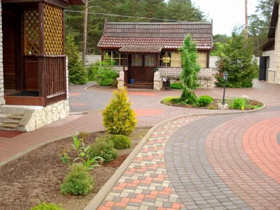 Дорожки выложенные тротуарной плиткой. Фотоидеи [2022]