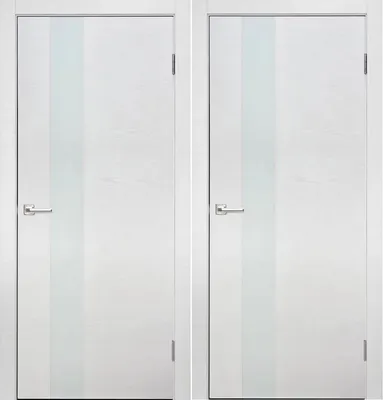 Porta prima Tivoli М-1 цвет - Белый ясень (шпон) Без стекла (ДГ)