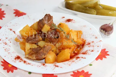 Тушеная картошка с мясом в мультиварке - рецепт автора Ольга 🐾
