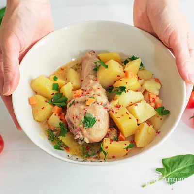 Тушеная картошка с мясом - рецепт автора Юлия Амбассадор
