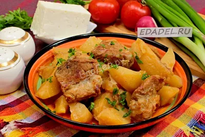 Рецепты для мультиварки Супра: Тушёная картошка с мясом
