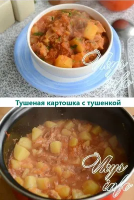 Как пожарить картошку с тушёнкой на сковороде - 8 пошаговых фото в рецепте