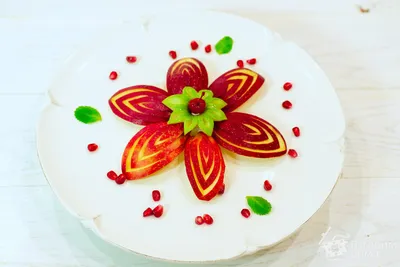 Украшения из яблок на праздничный стол - пошаговый рецепт с фото на Готовим  дома