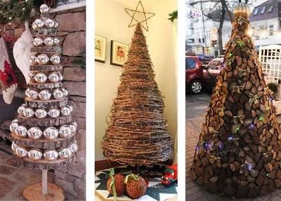 Елочка из хвои DIY МК Новогодняя елочка для декора Новогодние поделки своими  руками мастер класс от магазина рукоделия 100 идей