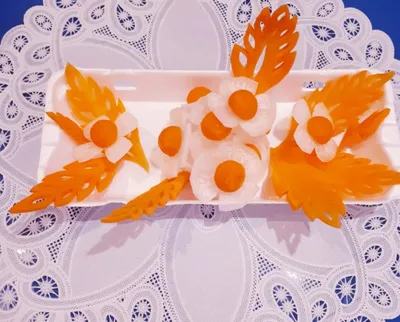 Уникальный букет! Цветы из арбуза и моркови - карвинг, или искусство? |  Вера Желтова | Дзен